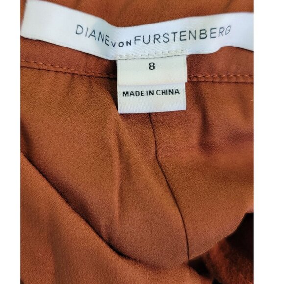 DVF Diane von Furstenberg Gracelynn Suede Skirt, Brown (Rust), Womens size 8 - Picture 5 of 9